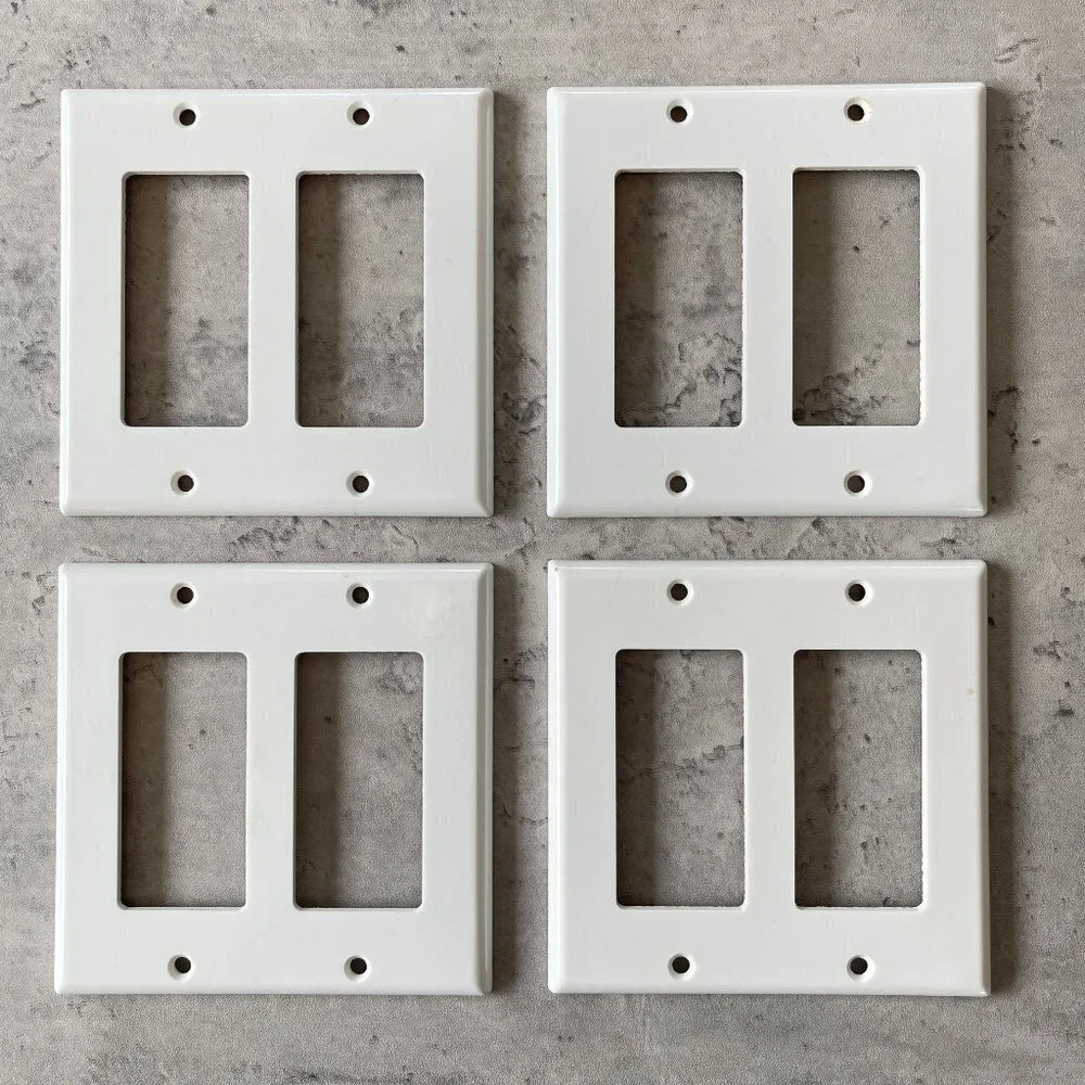 Pack of 4 Leviton 2-Gang GFCI Outlet Cover Plates